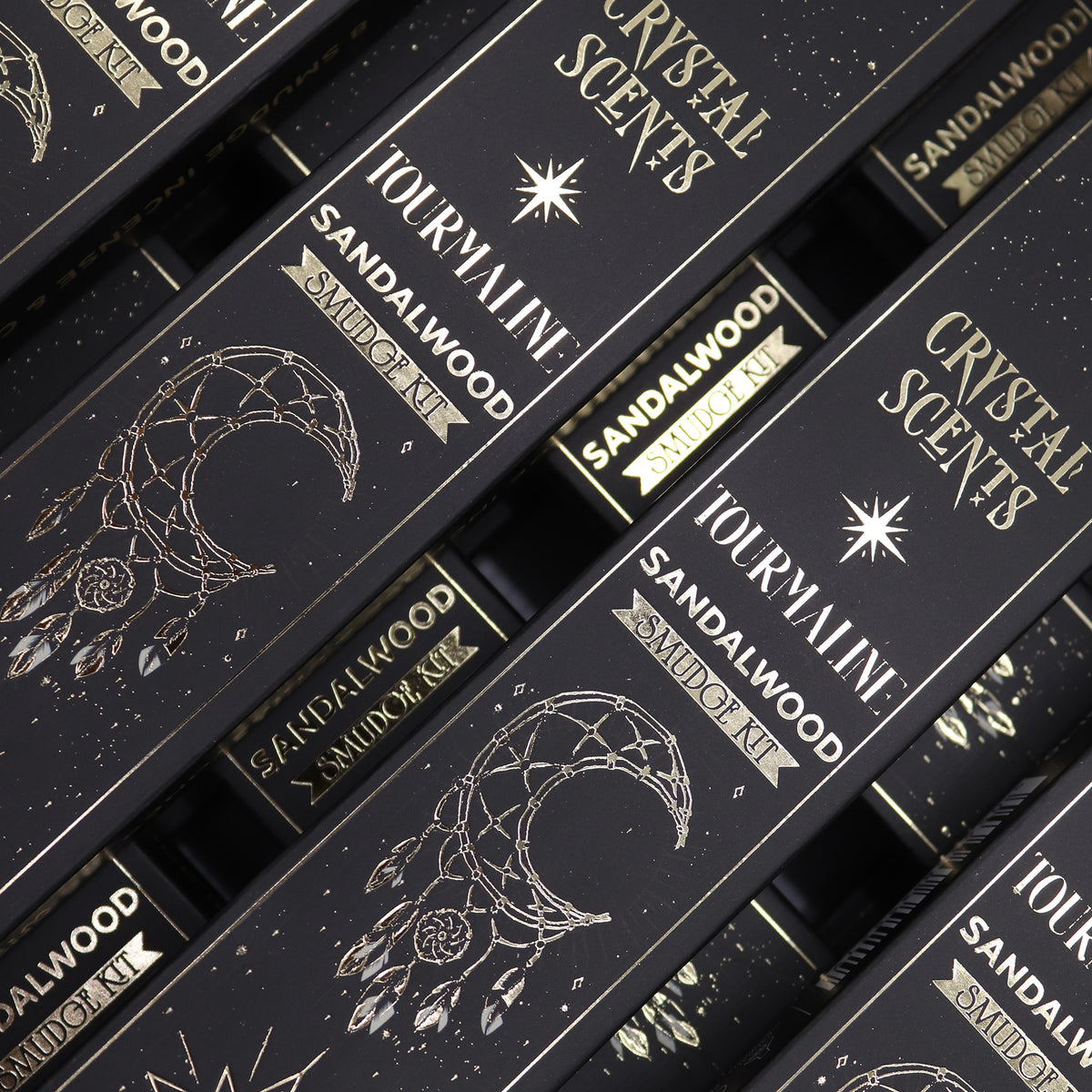 Tourmaline Crystal Scents Smudge Incense - Sandalwood